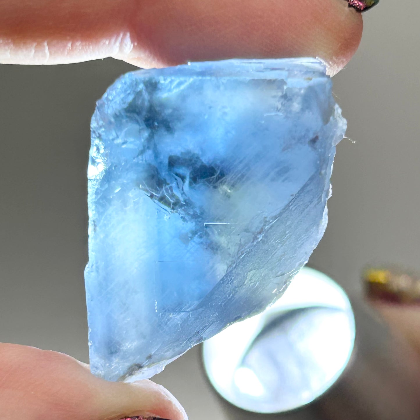 #4 Blue Tri Colour Fluorite from La Barre Mine, Puy-de-Dôme, Auvergne-Rhône-Alpes, France 🇫🇷 Old Stock