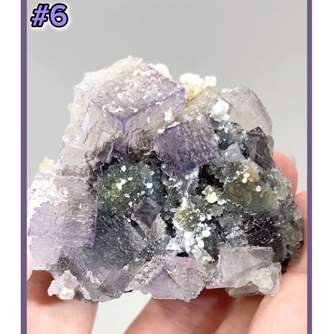 El Filo Fluorite #6 White-Purple Fluorite from El Filo Mine, Mapaimi, Durango, México 🇲🇽