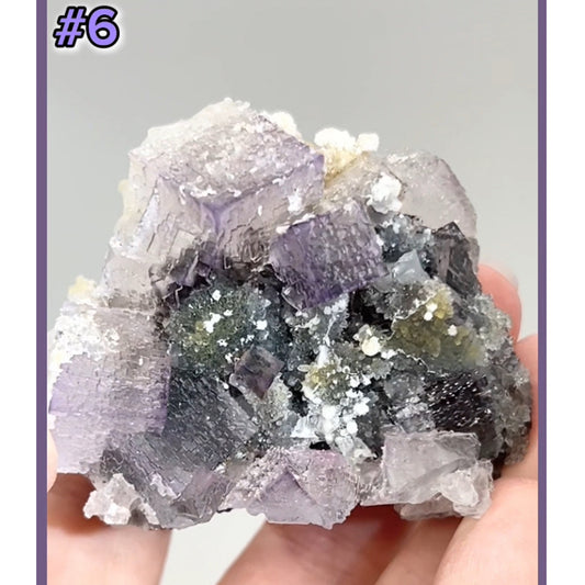 El Filo Fluorite #6 White-Purple Fluorite from El Filo Mine, Mapaimi, Durango, México 🇲🇽