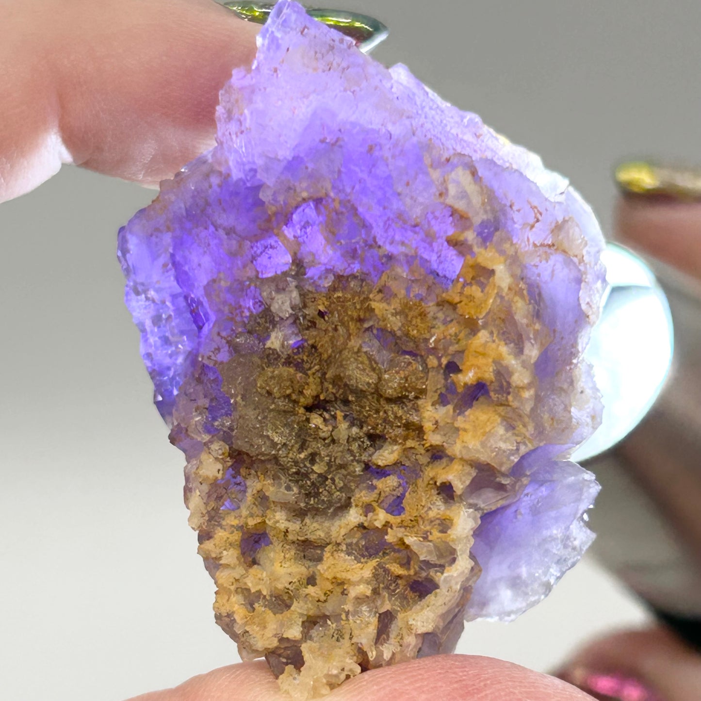 Blue-Purple Step Fluorite from Berbes Quarry, Berbes Mining Area, Ribadesella, Asturias, Spain 🇪🇸 (Closed Quarry - Mined in 1980s) #4 High Quality
