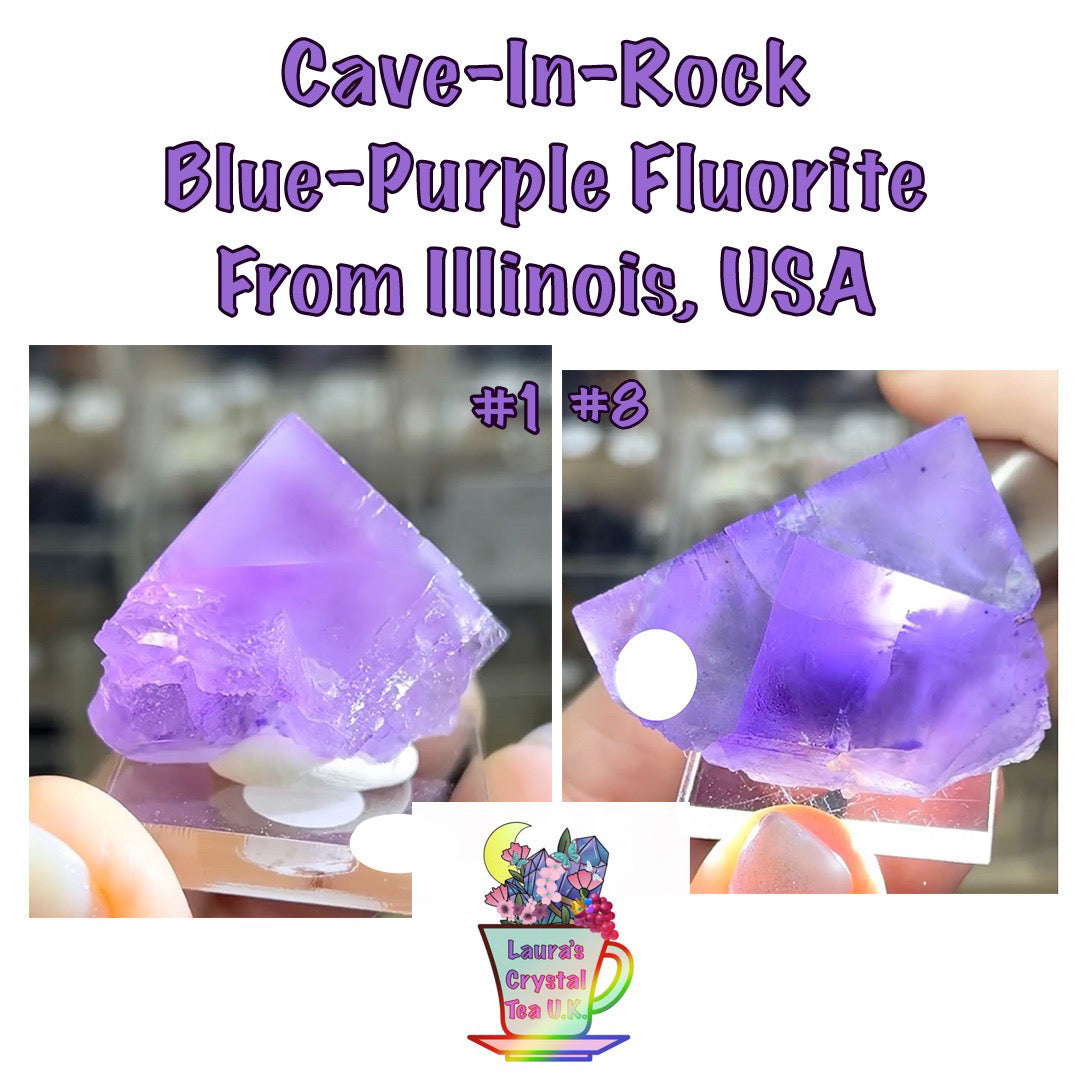 Cave-In-Rock Blue-Purple Fluorite from Closed Mine, Cave-in-Rock, Illinois, USA 🇺🇸 Pick Your Specimen