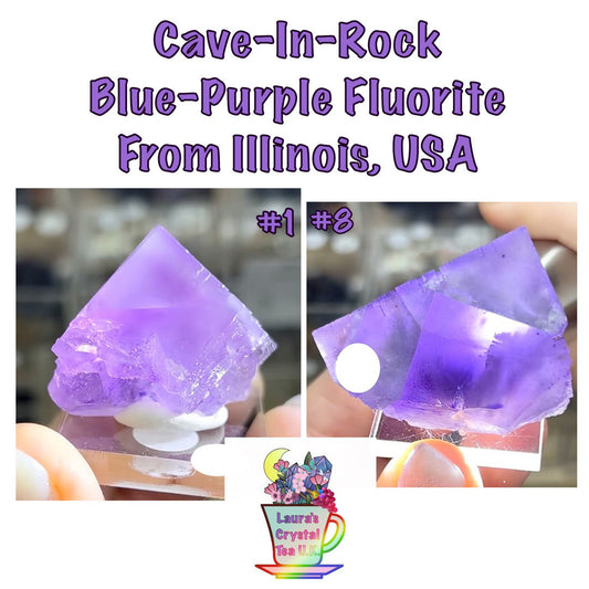 Cave-In-Rock Blue-Purple Fluorite from Closed Mine, Cave-in-Rock, Illinois, USA 🇺🇸 Pick Your Specimen