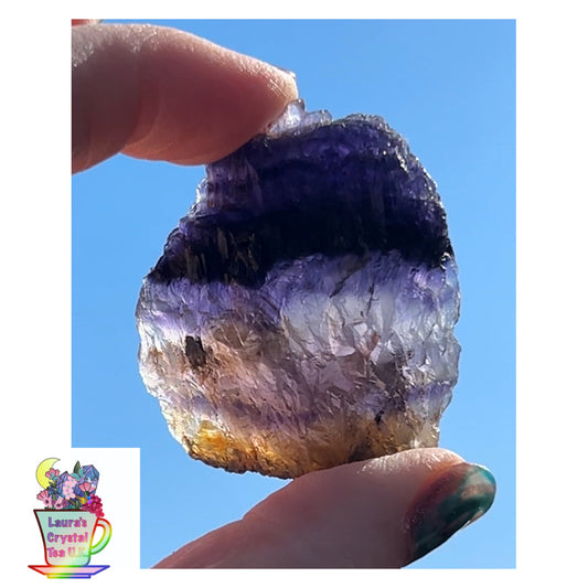 Blue John Fluorite #4 from Old Tor Mine, National Trust Property, Castleton, High Peak, Derbyshire, U.K. 🇬🇧 Independently Mined in 1980s - Closed Mine