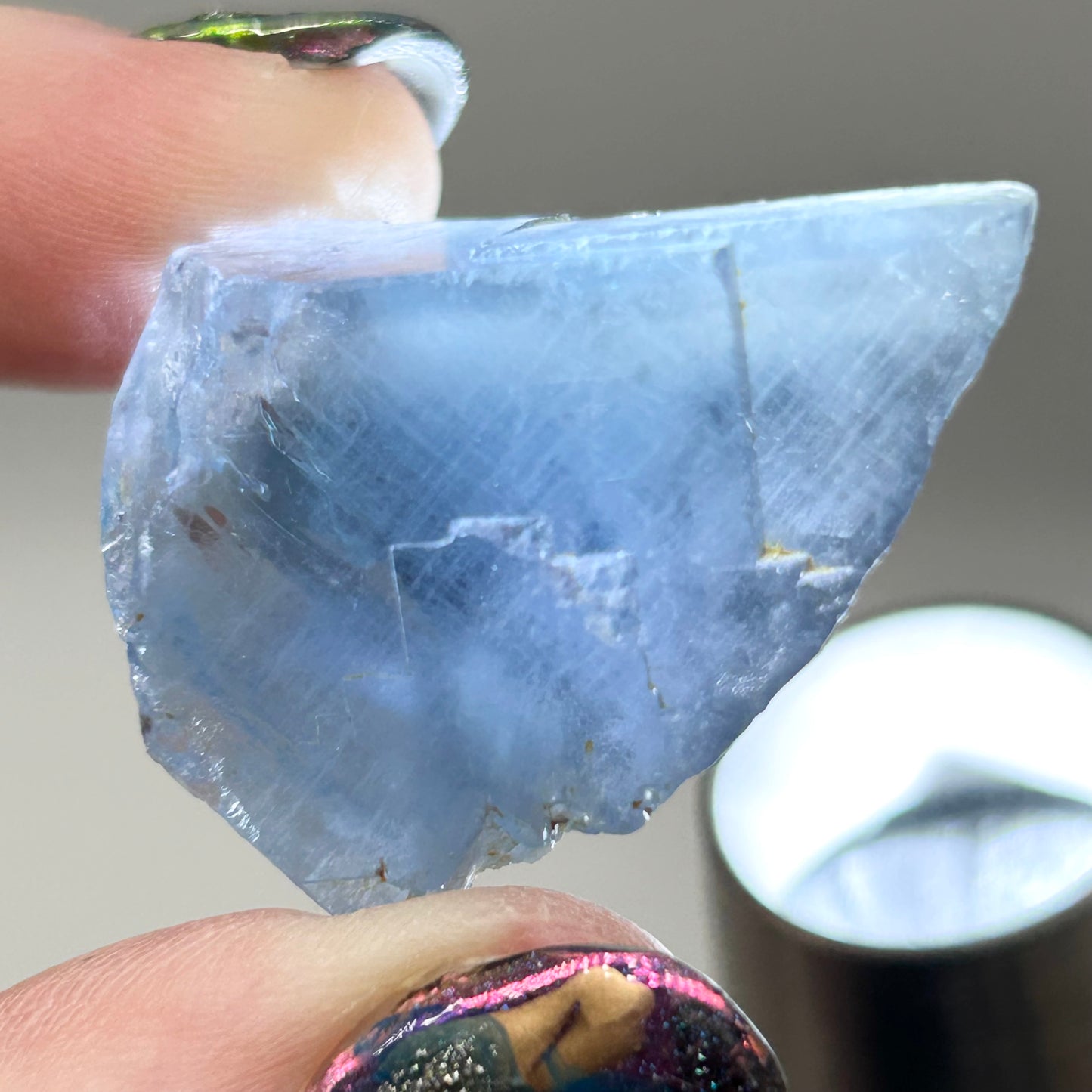 #6 Blue Fluorite from La Barre Mine, Puy-de-Dôme, Auvergne-Rhône-Alpes, France 🇫🇷 Old Stock