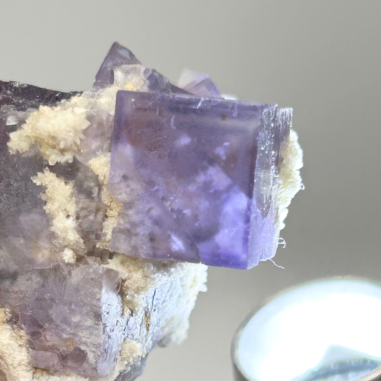 Blue-Purple Step Fluorite Large from Berbes Quarry, Berbes Mining Area, Ribadesella, Asturias, Spain 🇪🇸 (Closed Quarry - Mined in 1980s) #2 High Quality