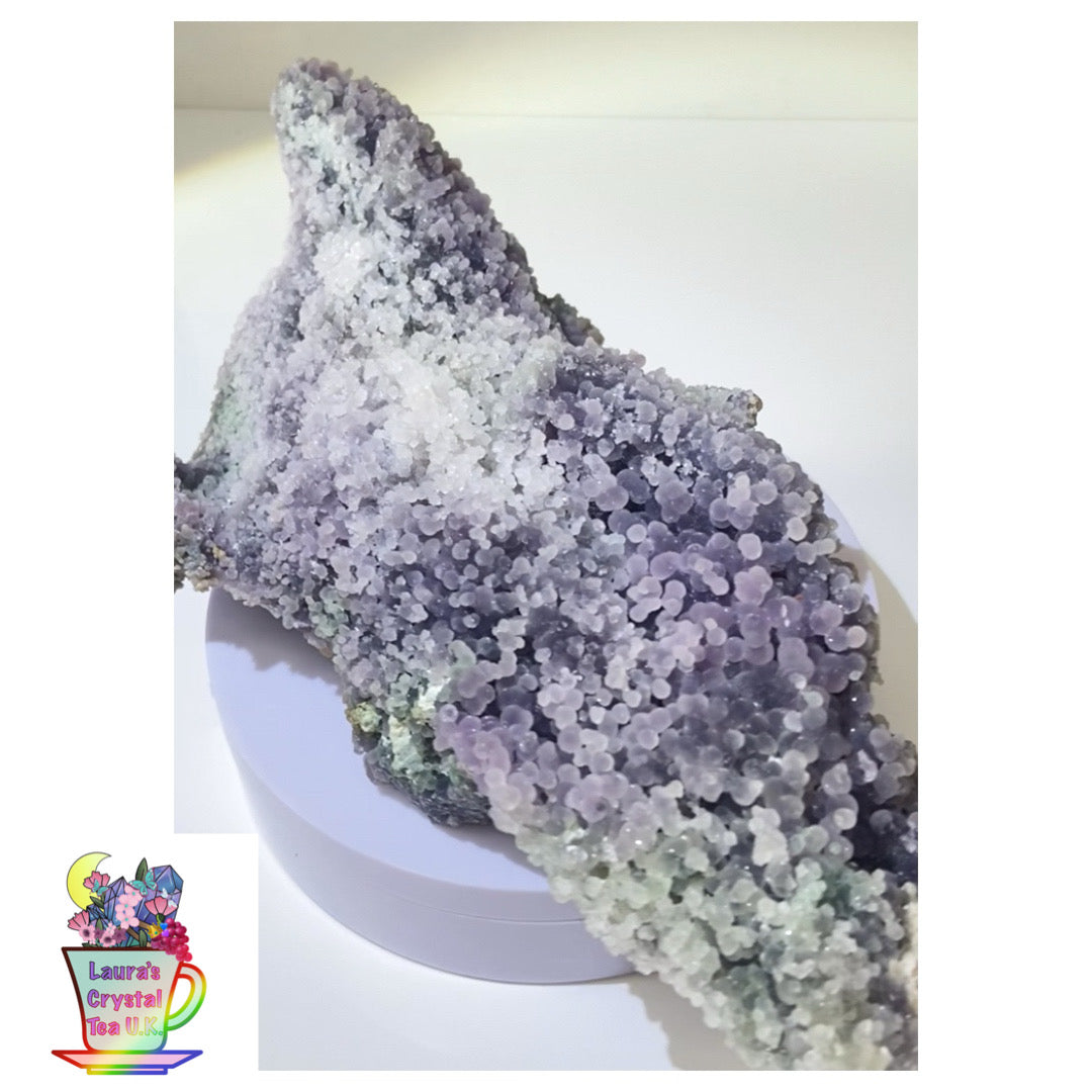 #2 1.3 kilo Grape 🍇 Agate Top Quality Supersized Specimen 🇮🇩 blue, green, purple & White