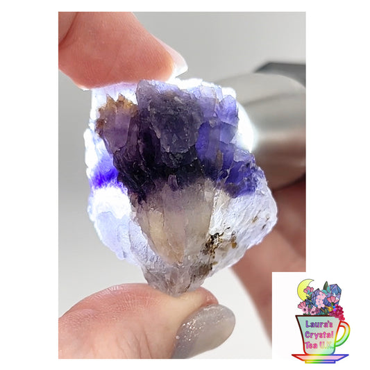 Blue John Fluorite #20 from Odin Mine, Castleton, High Peak, Derbyshire, U.K. 🇬🇧 Independently Mined in 1970 to 1980s - Closed Mine