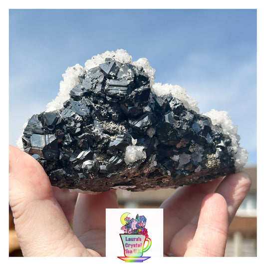 Rare Anhydrite Nica Old Stock w/ Sphalerite, Galena, Chalcopyrite & Calcite Mined 1980s From Nica Mine, Chihuahua, Mexico 🇲🇽 40 Year Old Stock #2