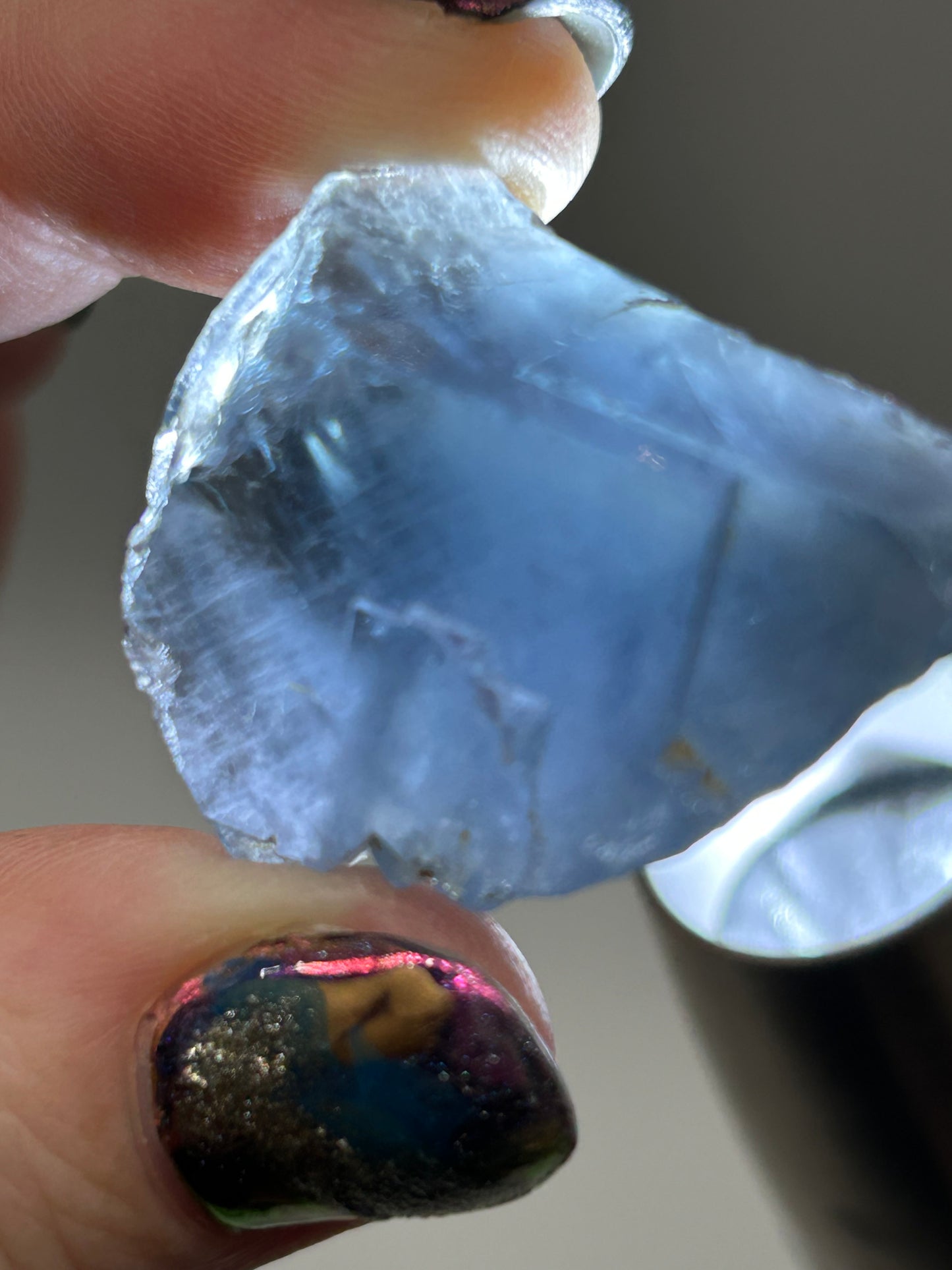 #6 Blue Fluorite from La Barre Mine, Puy-de-Dôme, Auvergne-Rhône-Alpes, France 🇫🇷 Old Stock