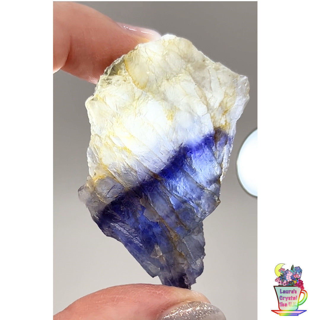 Blue John Fluorite #13 from Odin Mine, Castleton, High Peak, Derbyshire, U.K. 🇬🇧 Independently Mined in 1970 to 1980s - Closed Mine