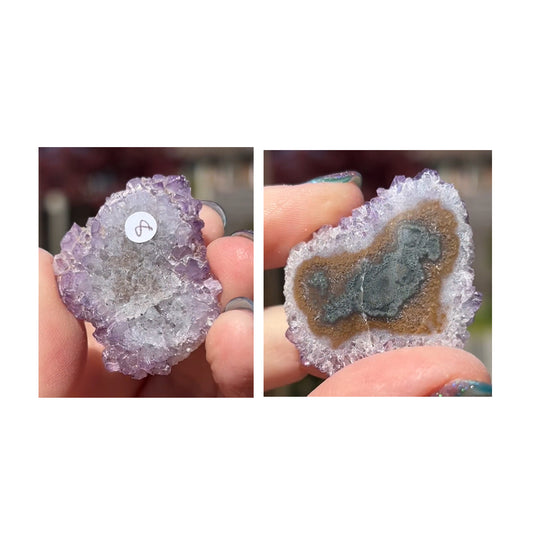 Stalactite Amethyst/ Citrine Ametrine Quartz Flowers #8 from Minas Gerais, Brazil 🇧🇷
