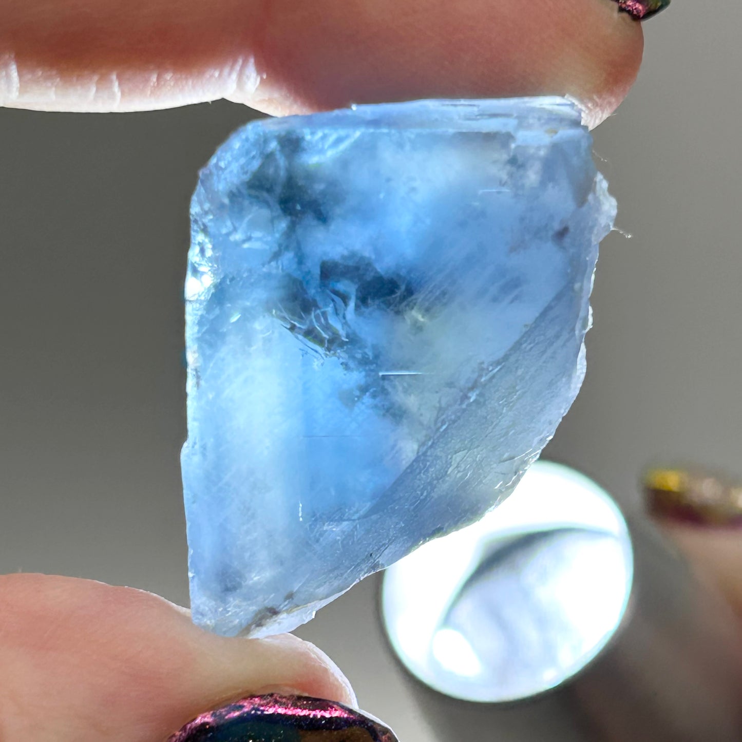 #4 Blue Tri Colour Fluorite from La Barre Mine, Puy-de-Dôme, Auvergne-Rhône-Alpes, France 🇫🇷 Old Stock