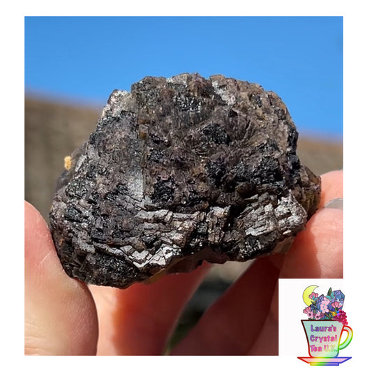 ‘Black Jack’ Blue John Fluorite #3 from Old Tor Mine, National Trust Property, Castleton, High Peak, Derbyshire, U.K. 🇬🇧 Independently Mined in 1980s - Closed Mine