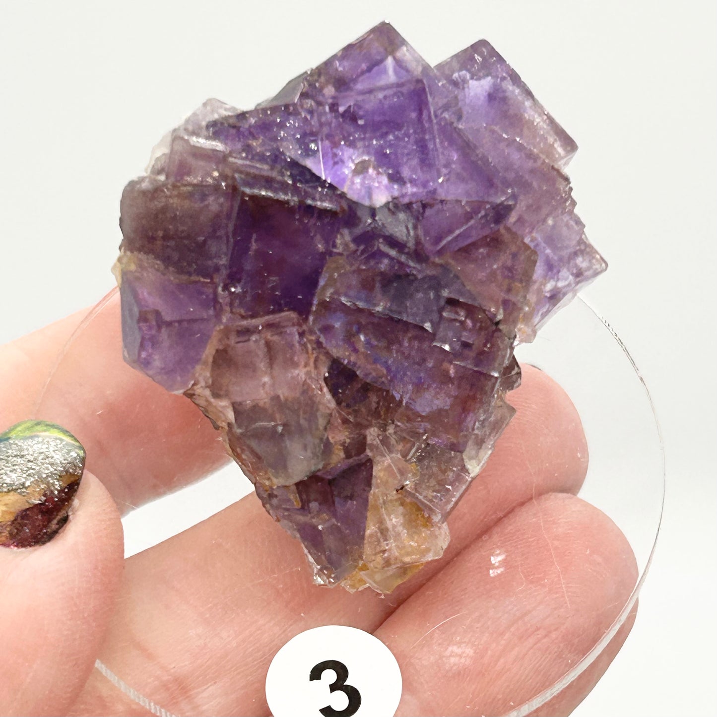 Blue-Purple Step Fluorite from Berbes Quarry, Berbes Mining Area, Ribadesella, Asturias, Spain 🇪🇸 (Closed Quarry - Mined in 1980s) #3 High Quality