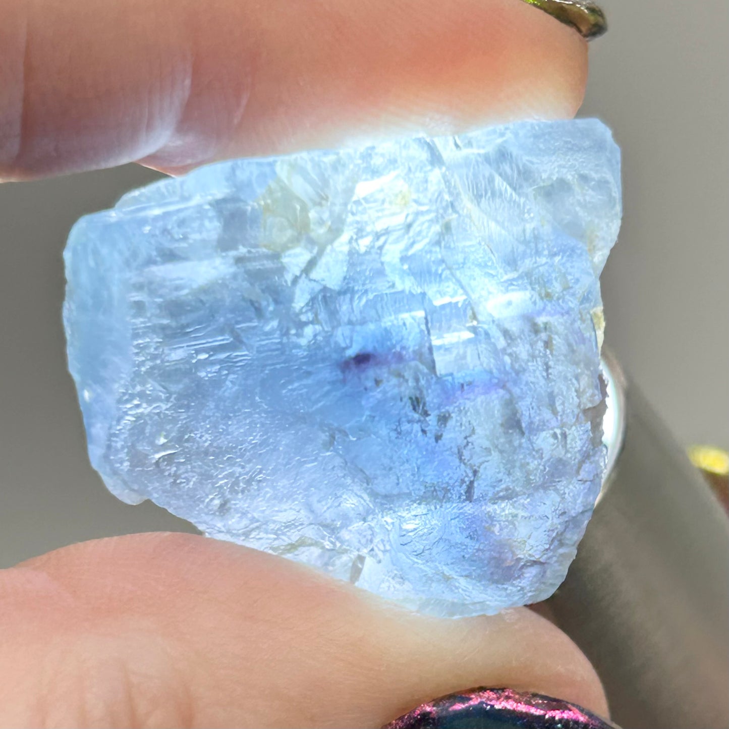 #2 Blue Bi Colour Fluorite from La Barre Mine, Puy-de-Dôme, Auvergne-Rhône-Alpes, France 🇫🇷 Old Stock