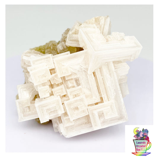 White Halite on Green Trona Specimen #12 Searles Lake, California, USA ๐บ๐ธ