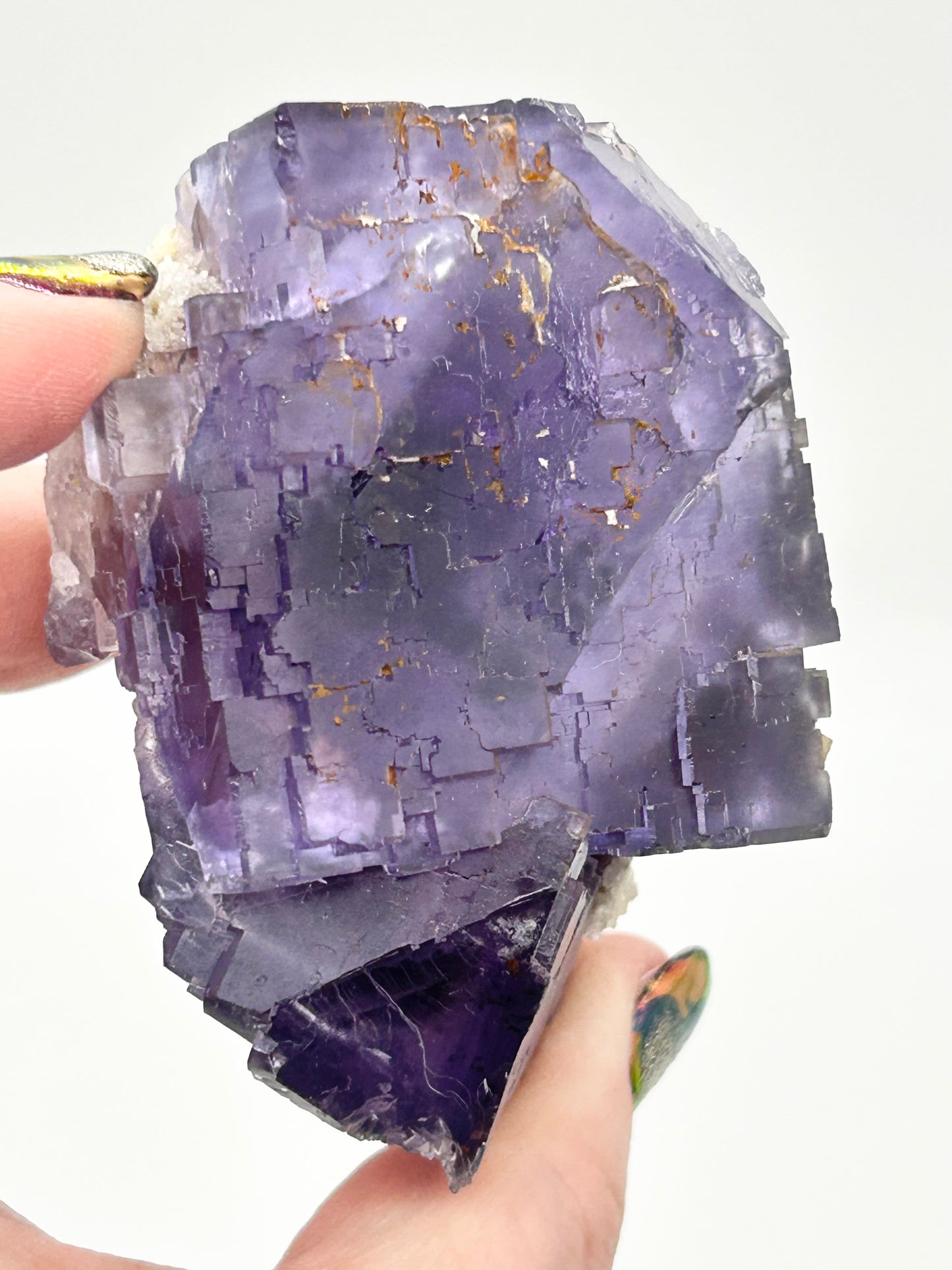 Blue-Purple Step Fluorite XL from Berbes Quarry, Berbes Mining Area, Ribadesella, Asturias, Spain 🇪🇸 (Closed Quarry - Mined in 1980s) #1 High Quality