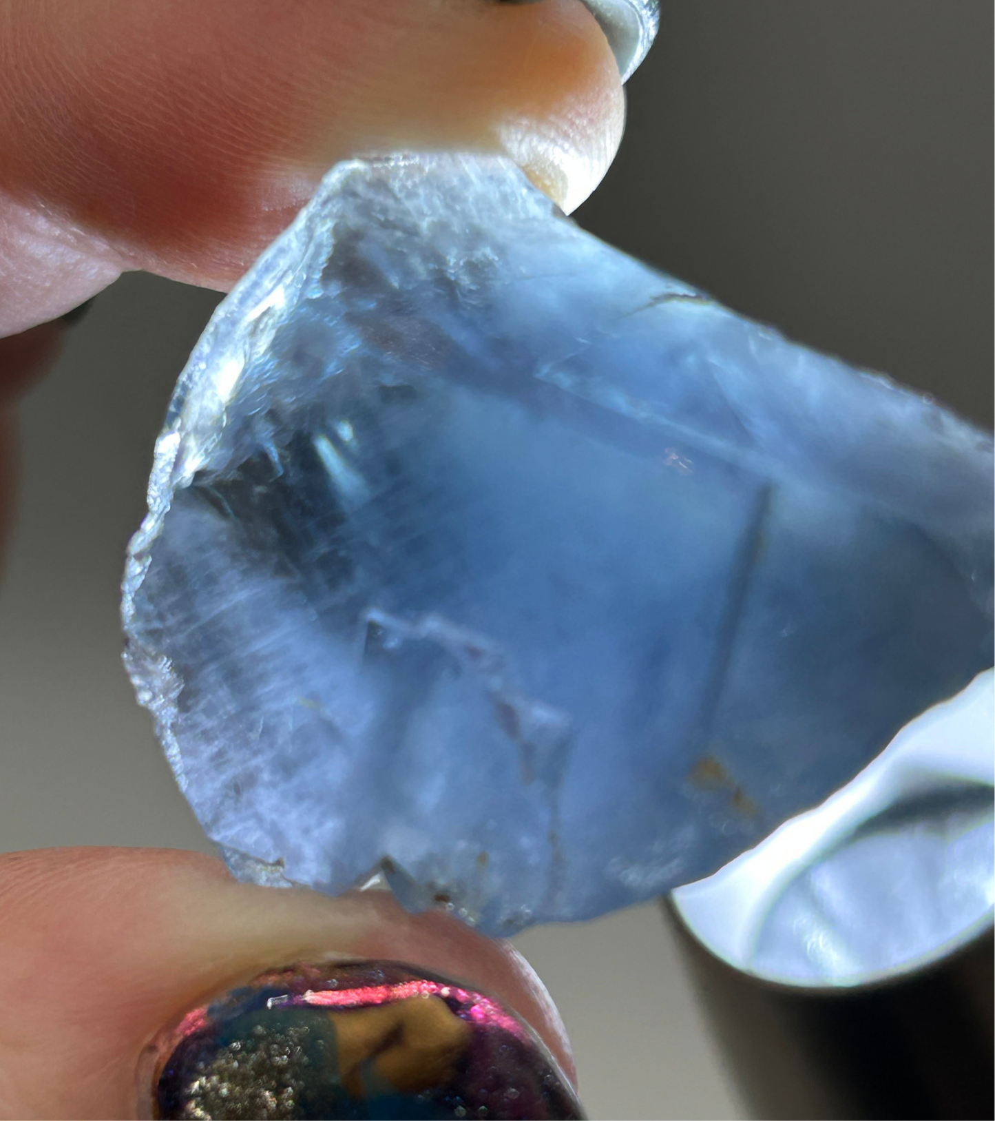 #6 Blue Fluorite from La Barre Mine, Puy-de-Dôme, Auvergne-Rhône-Alpes, France 🇫🇷 Old Stock