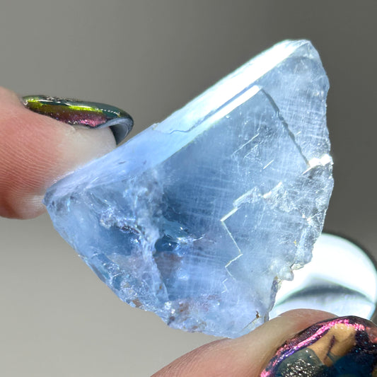 #6 Blue Fluorite from La Barre Mine, Puy-de-Dôme, Auvergne-Rhône-Alpes, France 🇫🇷 Old Stock