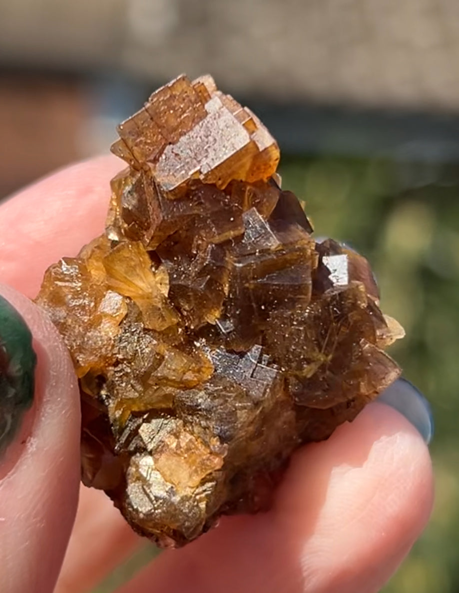 Orange & Purple Fluorite from Dirt Rake Low Mine, Bradwell, Derbyshire, U.K. (Closed Mine - Old Stock - Independently Mined) - Pick Your Specimen