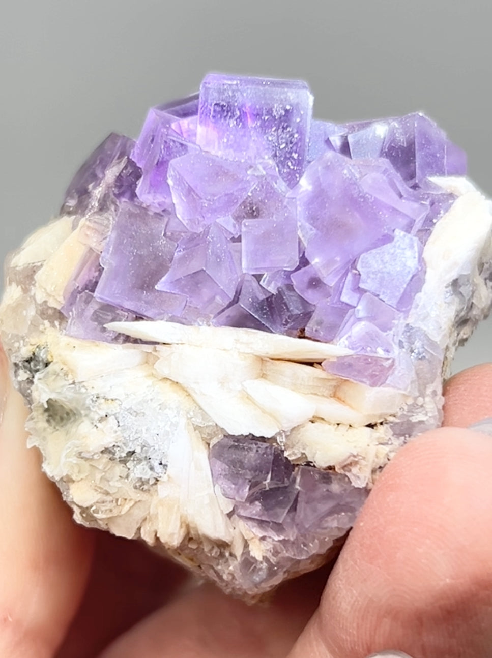 Berbes Fluorite w/ Quartz & Barite #1 from Berbes Mining Area, Ribadesella, Asturias, Spain 🇪🇸