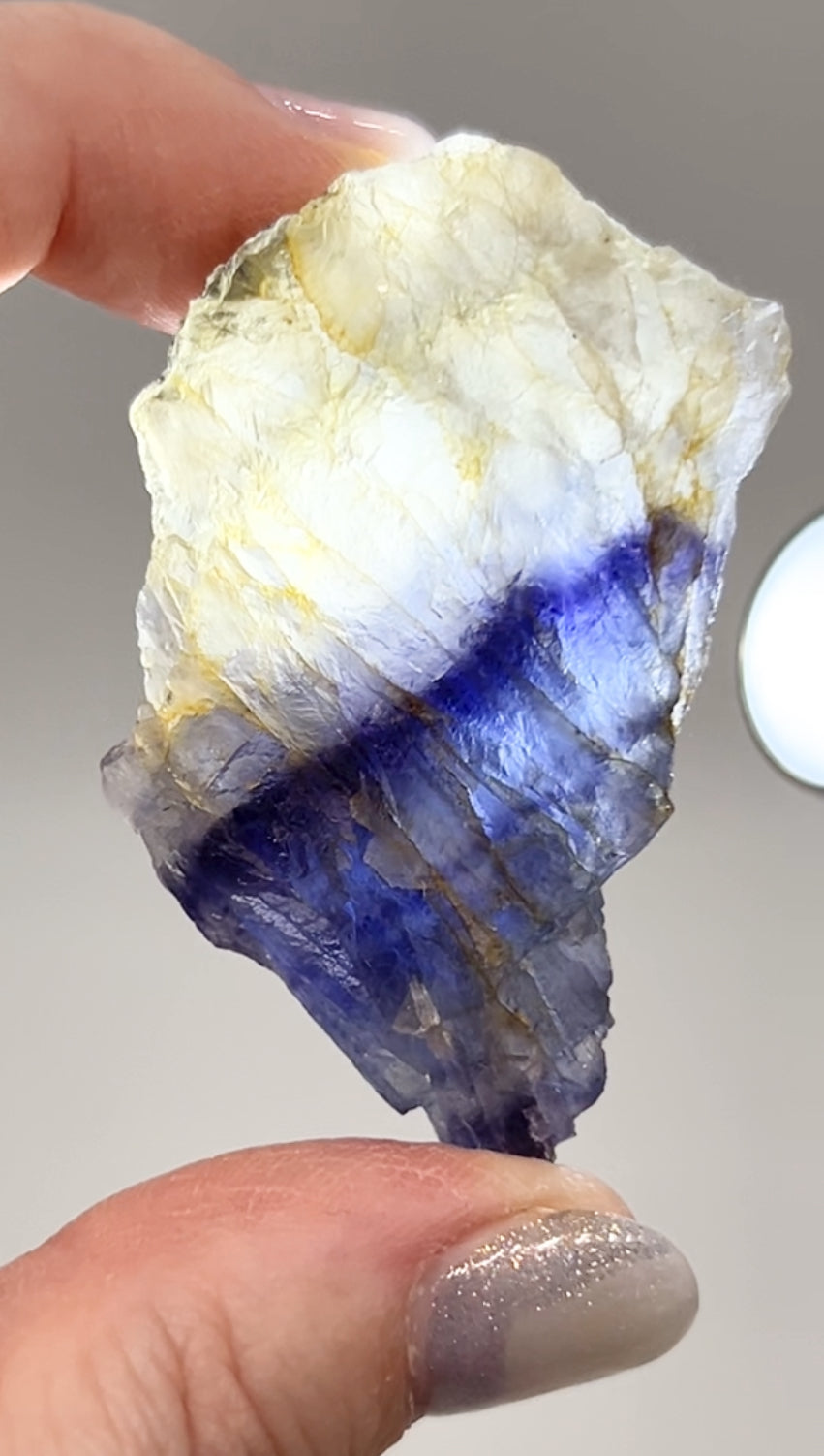 Blue John Fluorite #13 from Odin Mine, Castleton, High Peak, Derbyshire, U.K. 🇬🇧 Independently Mined in 1970 to 1980s - Closed Mine