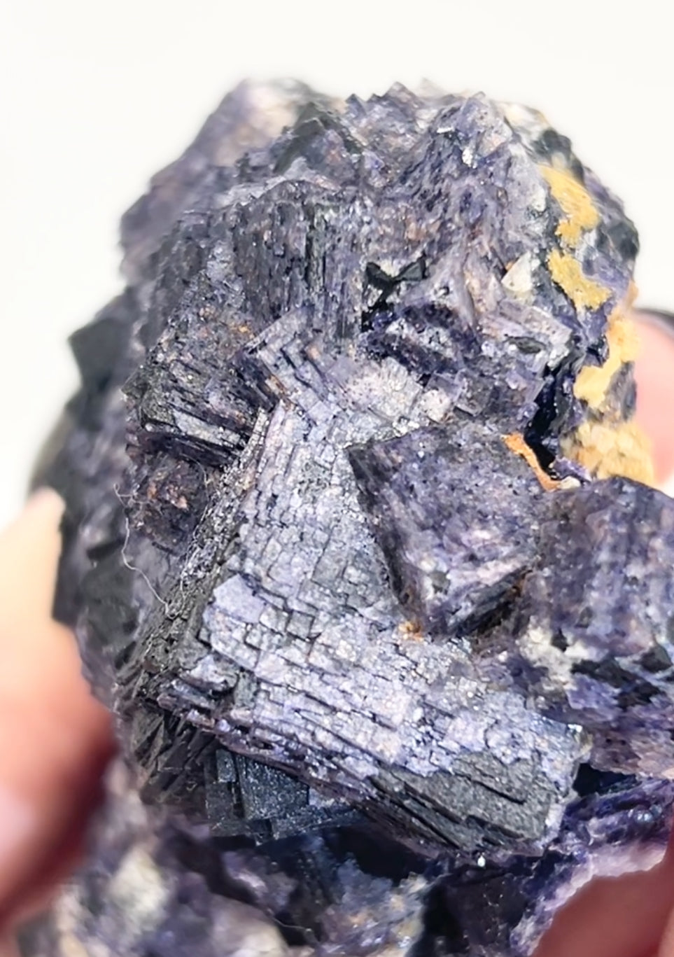 ‘Black Jack’ Blue John Fluorite #1 from Old Tor Mine, National Trust Property, Castleton, High Peak, Derbyshire, U.K. 🇬🇧 Independently Mined in 1980s - Closed Mine
