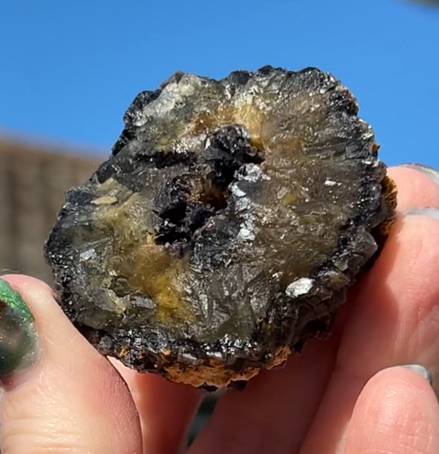 ‘Black Jack’ Blue John Fluorite #3 from Old Tor Mine, National Trust Property, Castleton, High Peak, Derbyshire, U.K. 🇬🇧 Independently Mined in 1980s - Closed Mine
