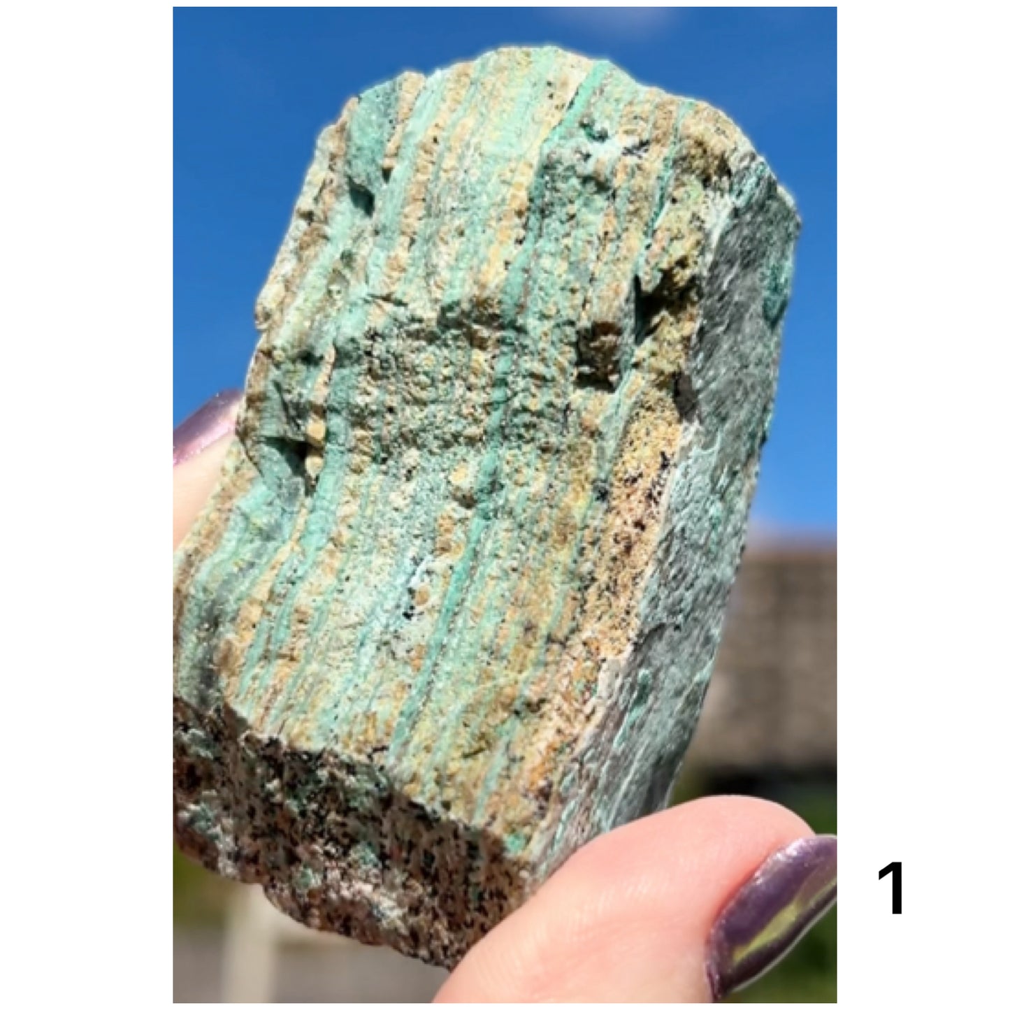 Chrysocolla & Malachite Slice with Dendrites from Democratic Republic of the Congo 🇨🇩 Pick Your Specimen