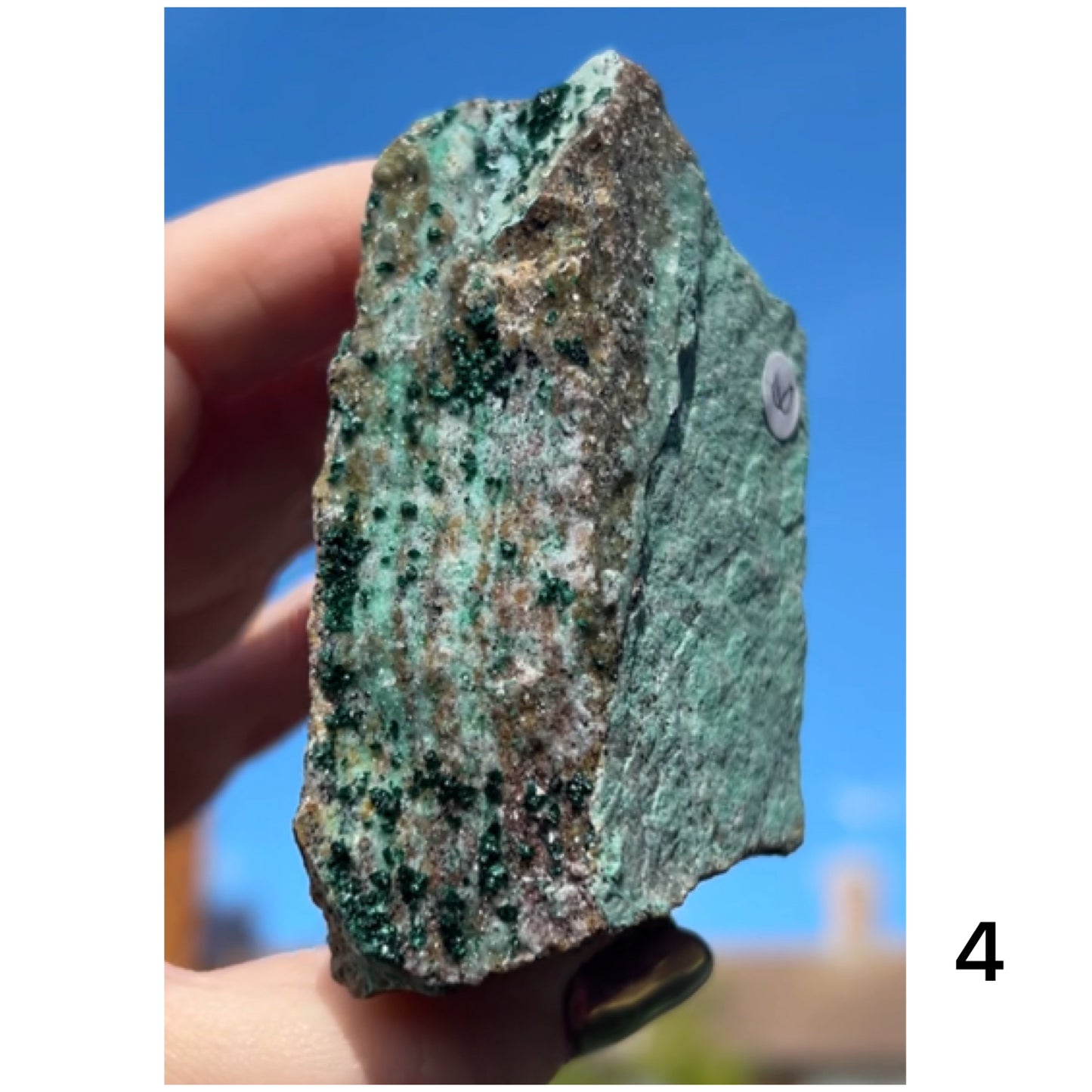 Chrysocolla & Malachite Slice with Dendrites from Democratic Republic of the Congo 🇨🇩 Pick Your Specimen