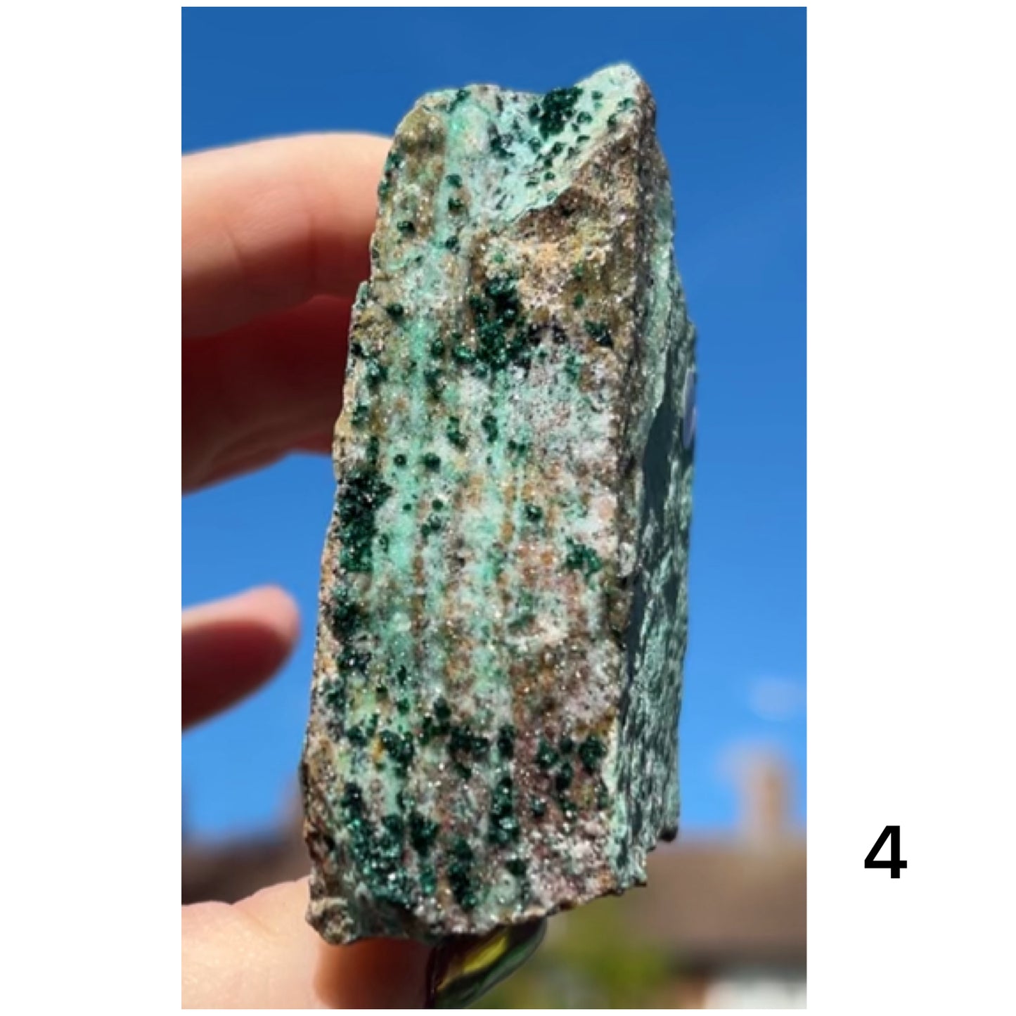 Chrysocolla & Malachite Slice with Dendrites from Democratic Republic of the Congo 🇨🇩 Pick Your Specimen
