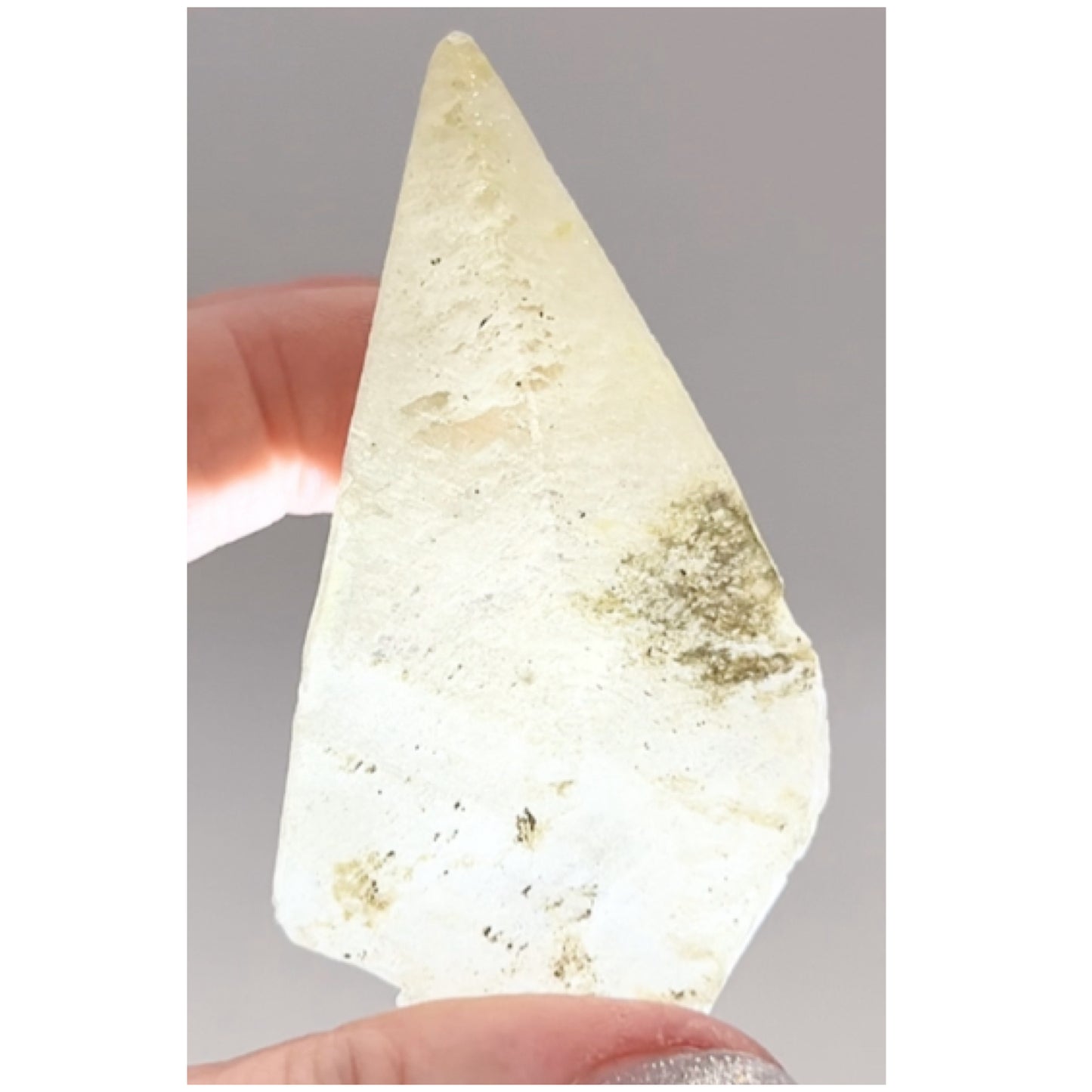 Sweetwater White & Yellow Optical Calcite point from Sweetwater Mine, Reynolds County, Missouri, USA 🇺🇸 #13