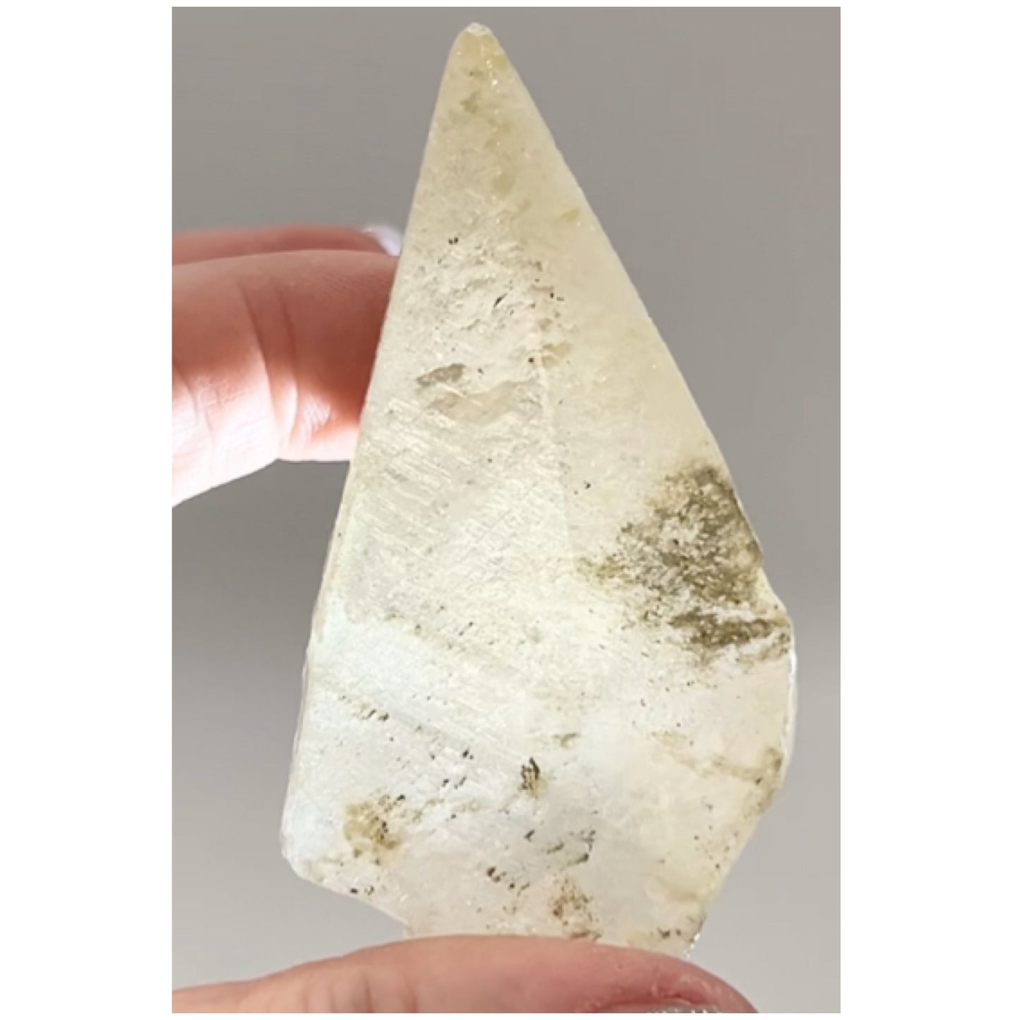 Sweetwater White & Yellow Optical Calcite point from Sweetwater Mine, Reynolds County, Missouri, USA 🇺🇸 #13