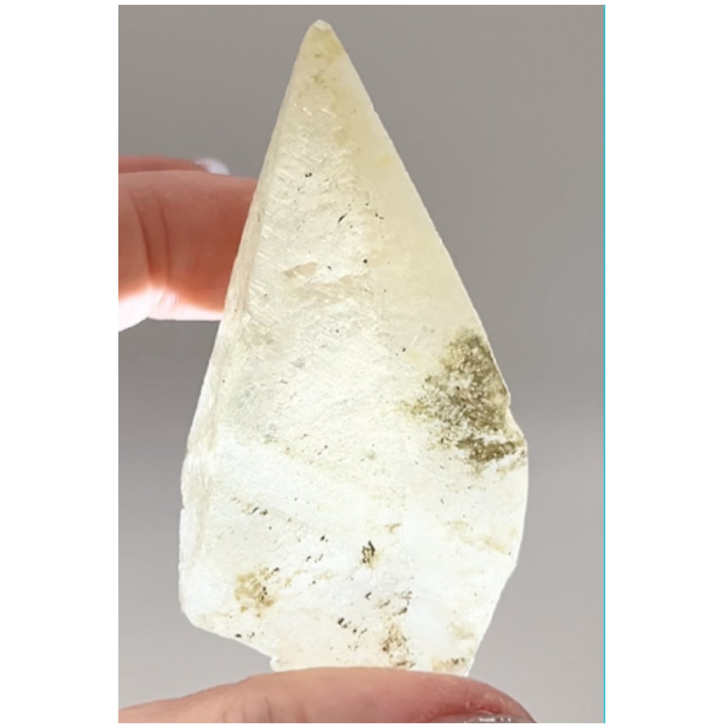 Sweetwater White & Yellow Optical Calcite point from Sweetwater Mine, Reynolds County, Missouri, USA 🇺🇸 #13