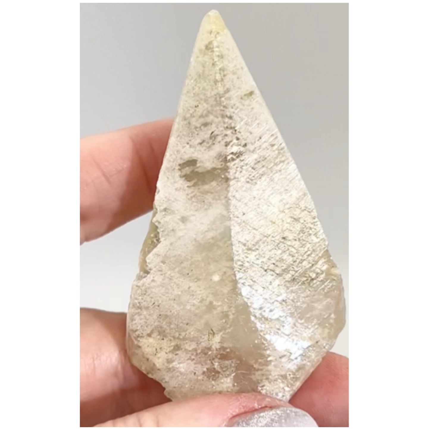 Sweetwater White & Yellow Optical Calcite point from Sweetwater Mine, Reynolds County, Missouri, USA 🇺🇸 #13