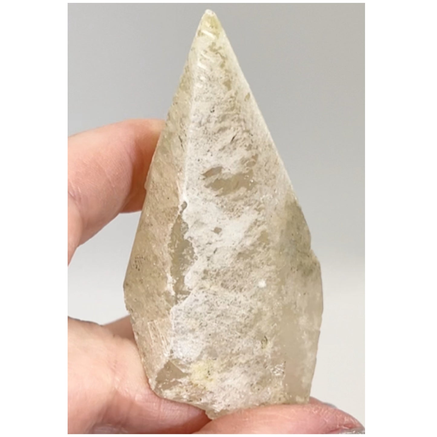 Sweetwater White & Yellow Optical Calcite point from Sweetwater Mine, Reynolds County, Missouri, USA 🇺🇸 #13