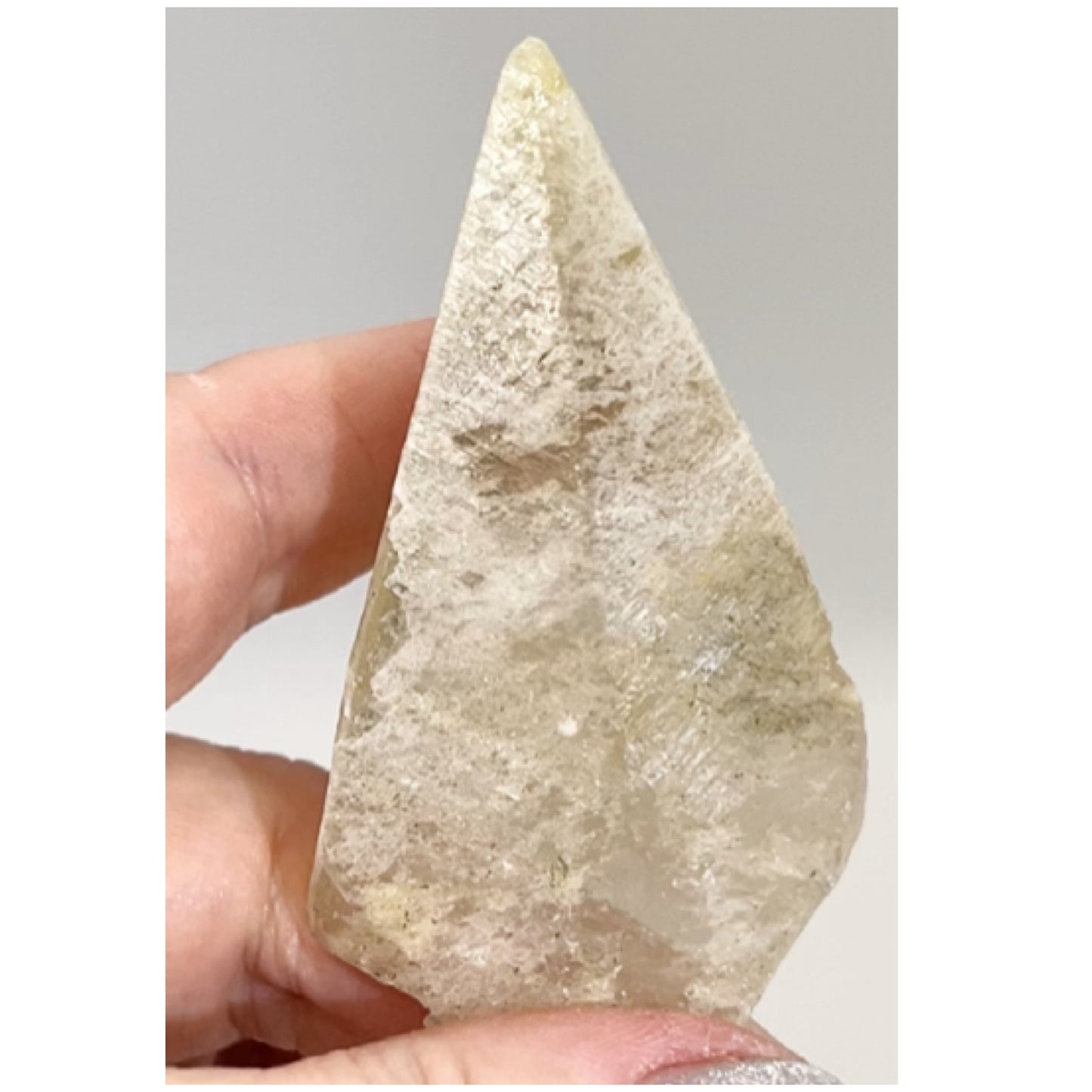 Sweetwater White & Yellow Optical Calcite point from Sweetwater Mine, Reynolds County, Missouri, USA 🇺🇸 #13