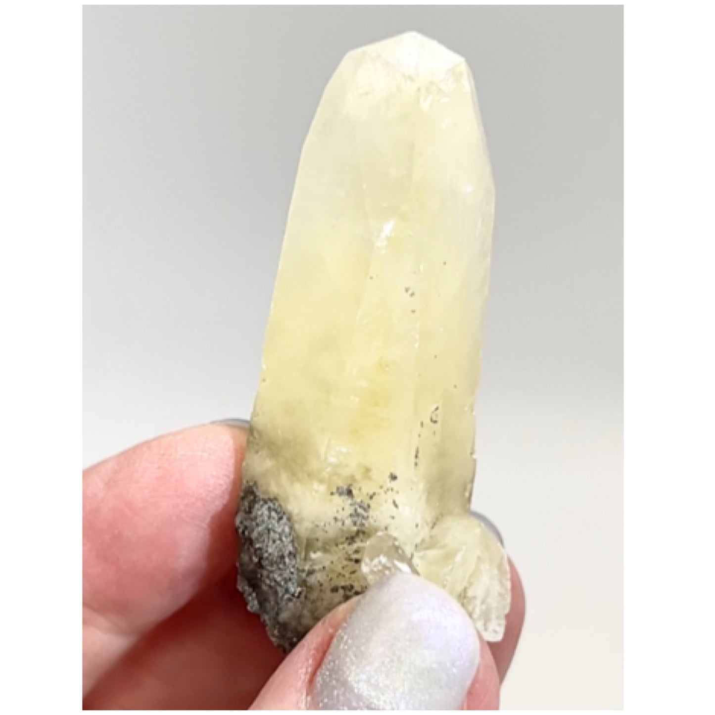 Sweetwater Single Yellow Optical Calcite On Marcasite point from Sweetwater Mine, Reynolds County, Missouri, USA 🇺🇸 #12