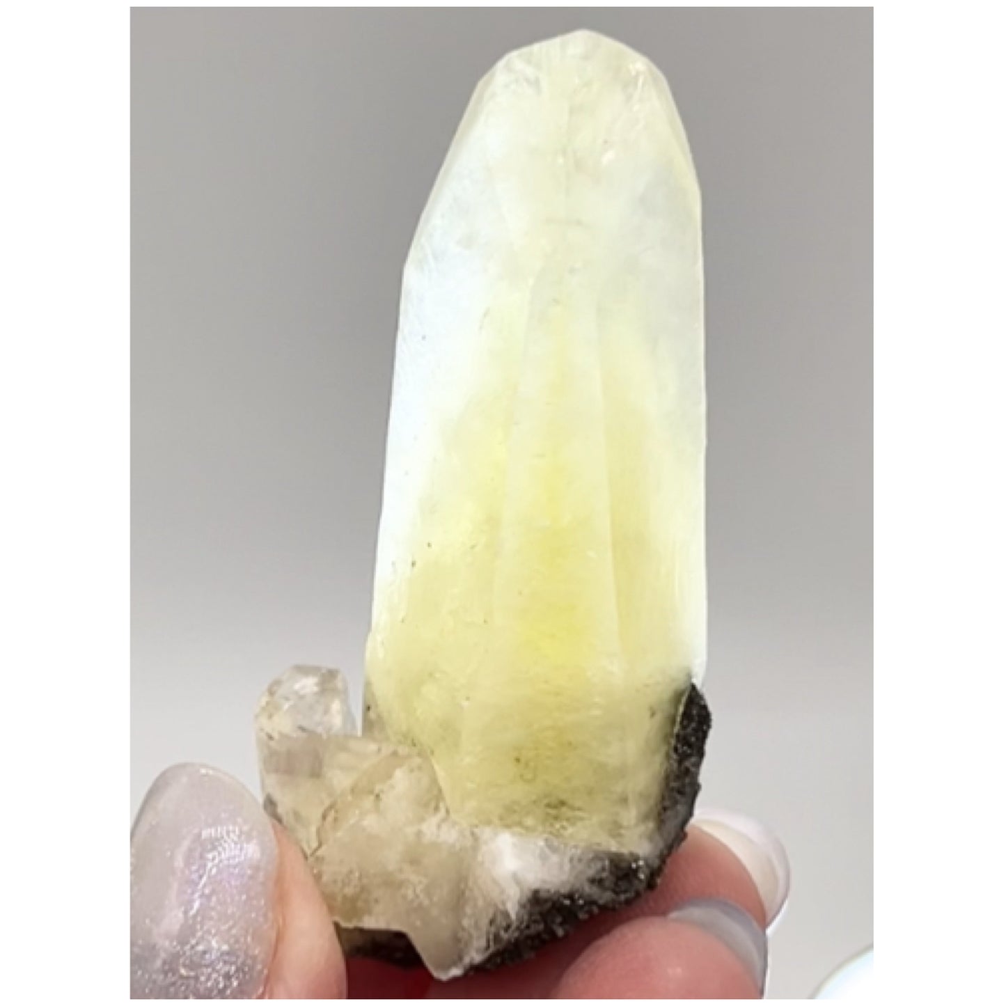 Sweetwater Single Yellow Optical Calcite On Marcasite point from Sweetwater Mine, Reynolds County, Missouri, USA 🇺🇸 #12