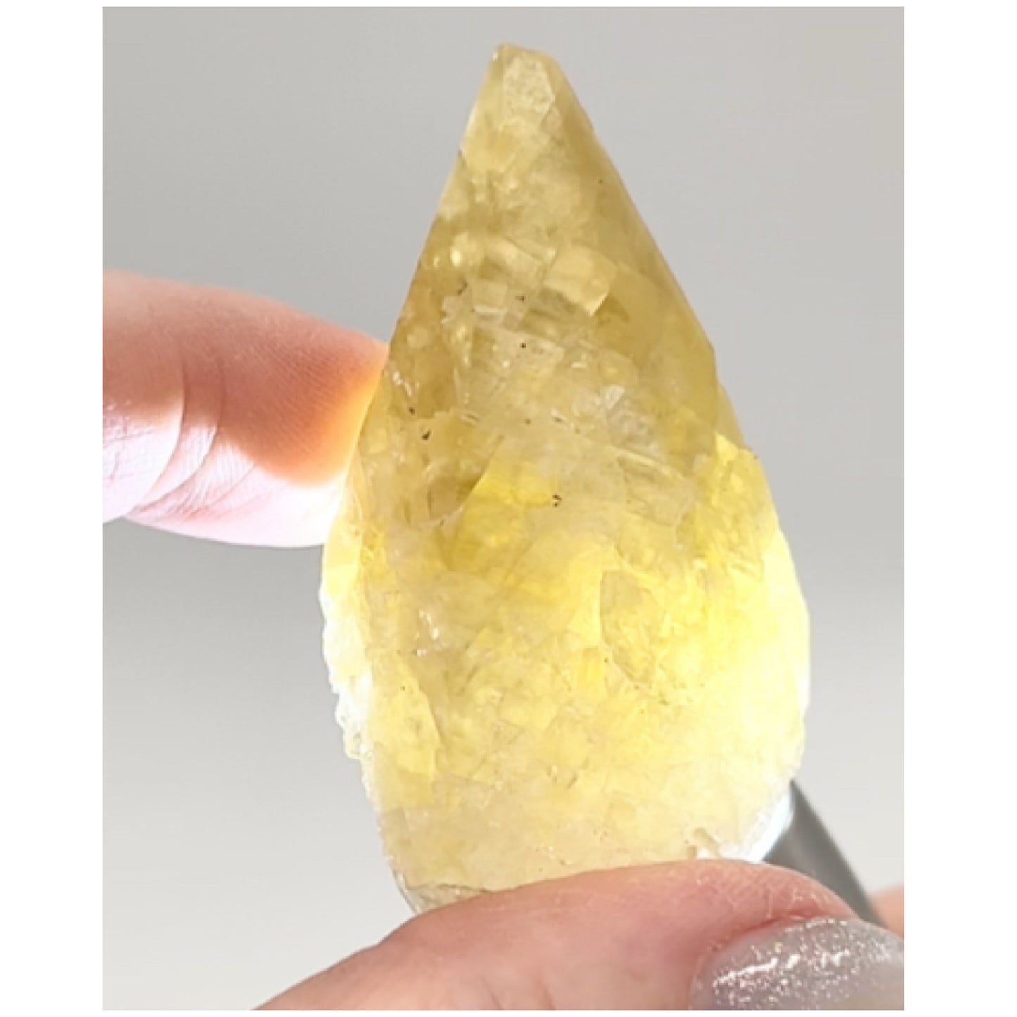 Sweetwater Yellow Optical Calcite point from Sweetwater Mine, Reynolds County, Missouri, USA 🇺🇸 #15