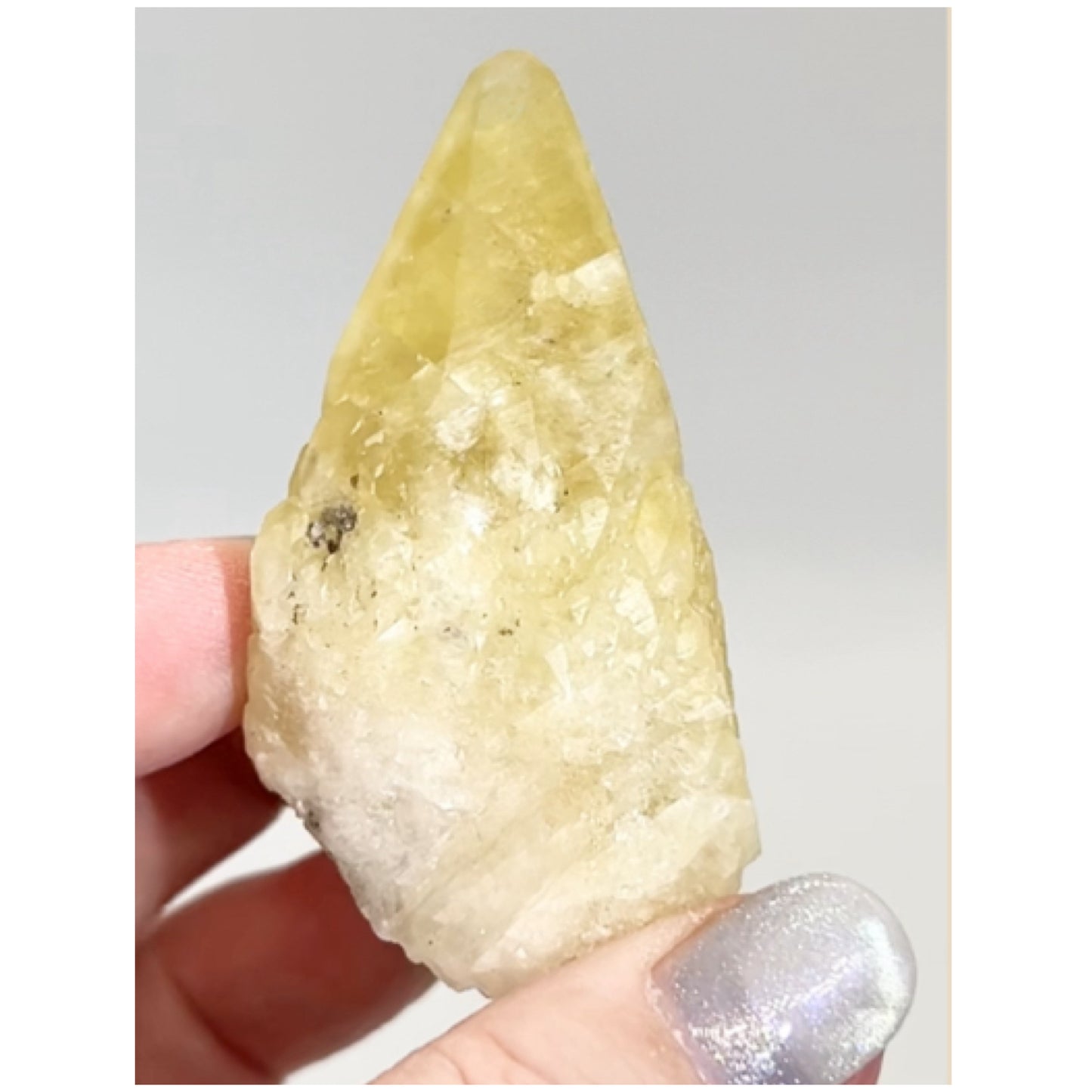 Sweetwater Yellow Optical Calcite point from Sweetwater Mine, Reynolds County, Missouri, USA 🇺🇸 #14