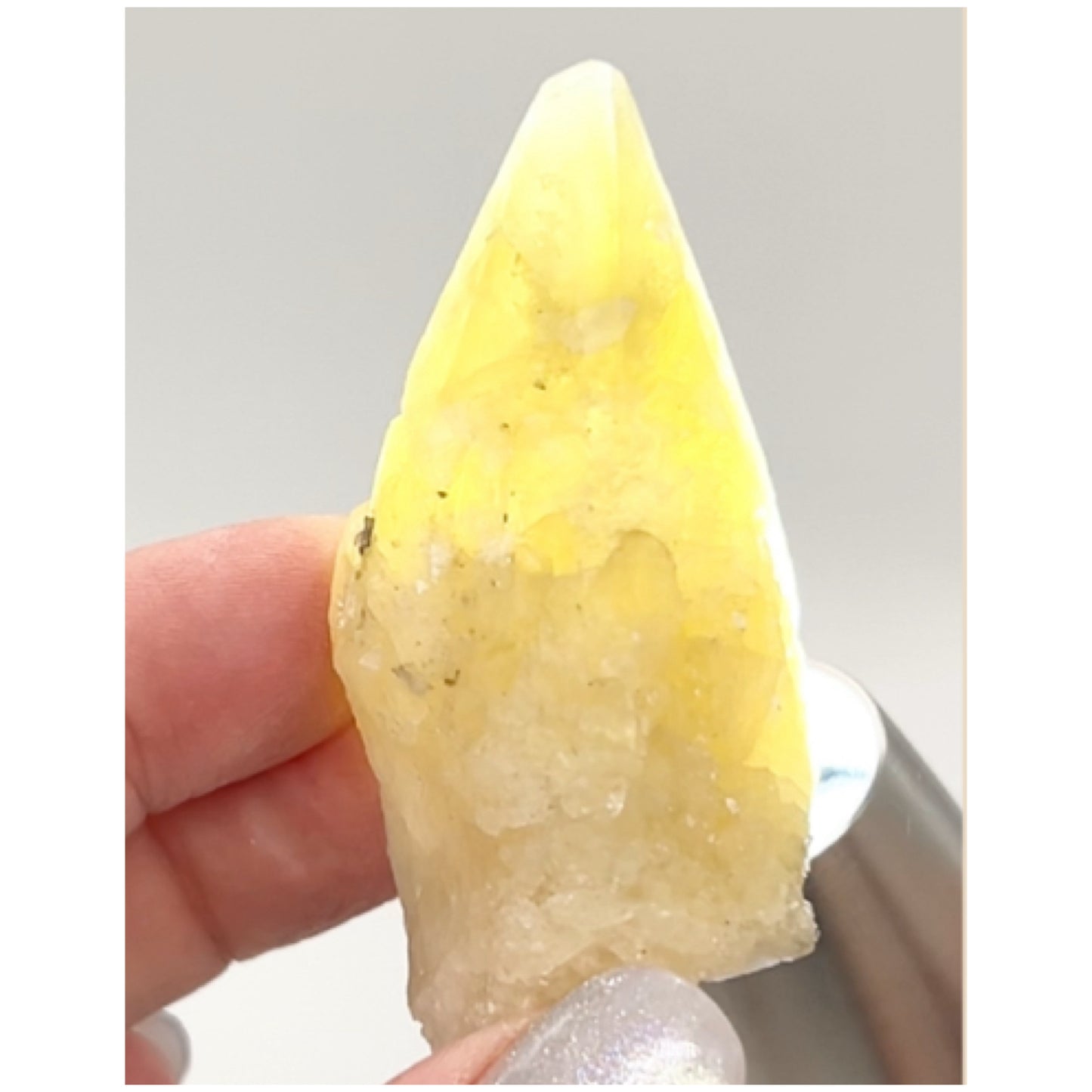 Sweetwater Yellow Optical Calcite point from Sweetwater Mine, Reynolds County, Missouri, USA 🇺🇸 #14