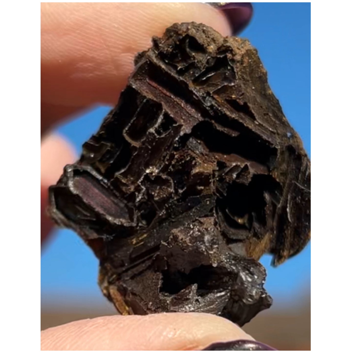 Goethite after Selenite Cast with Calcite & Chabazite from Potisi Mine, Santa Eulalia, Chihuahua, Mexico 🇲🇽 #8