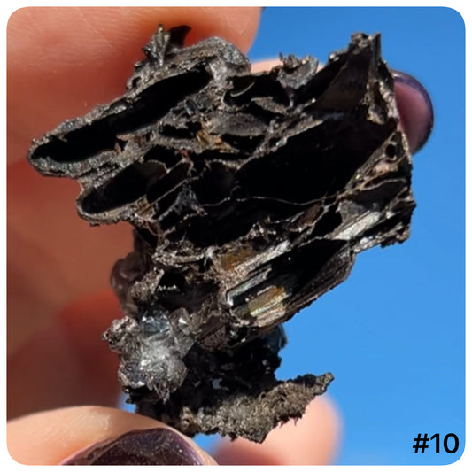 Goethite after Selenite Cast with Calcite & Chabazite from Potisi Mine, Santa Eulalia, Chihuahua, Mexico π²π½ #10