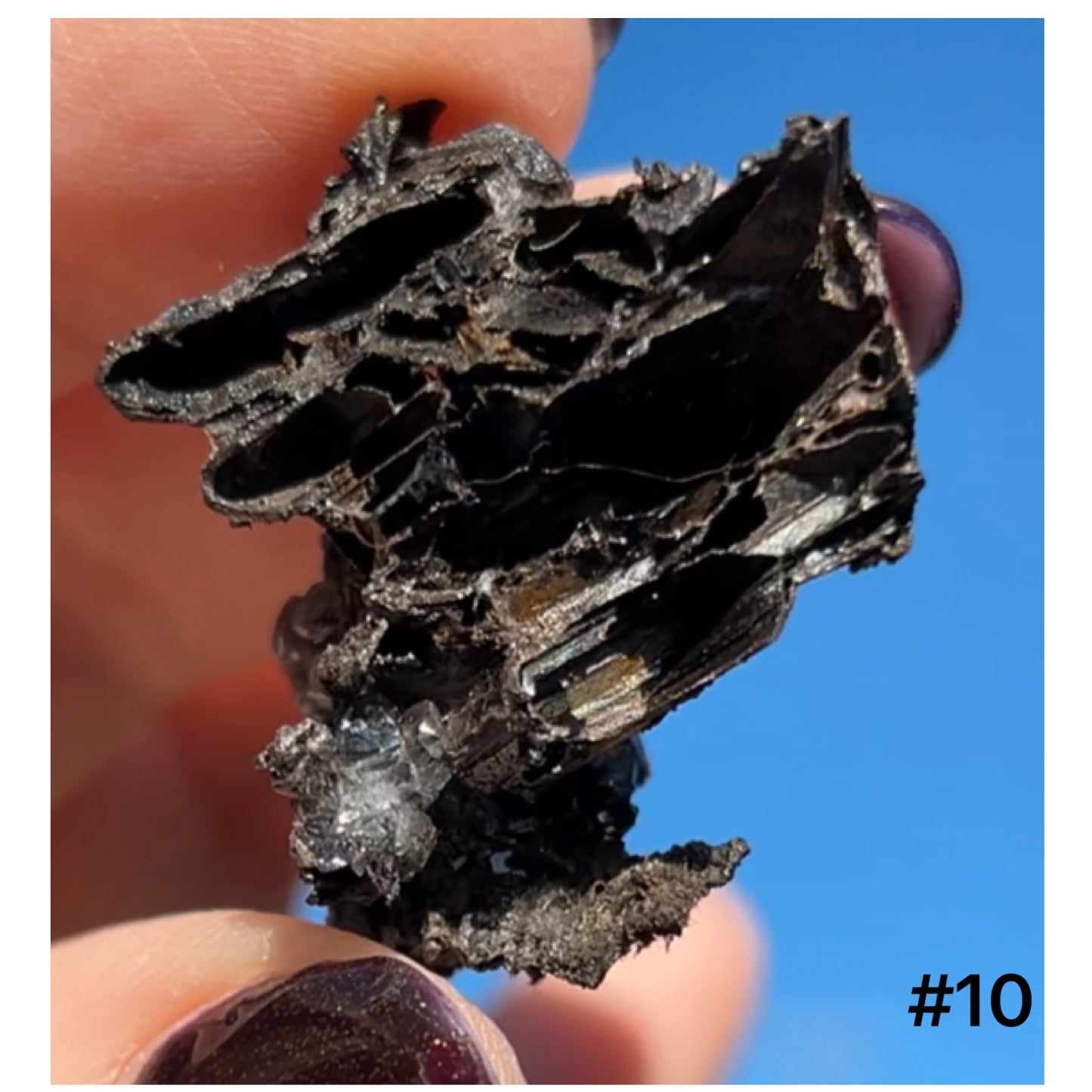 Goethite after Selenite Cast with Calcite & Chabazite from Potisi Mine, Santa Eulalia, Chihuahua, Mexico 🇲🇽 #10