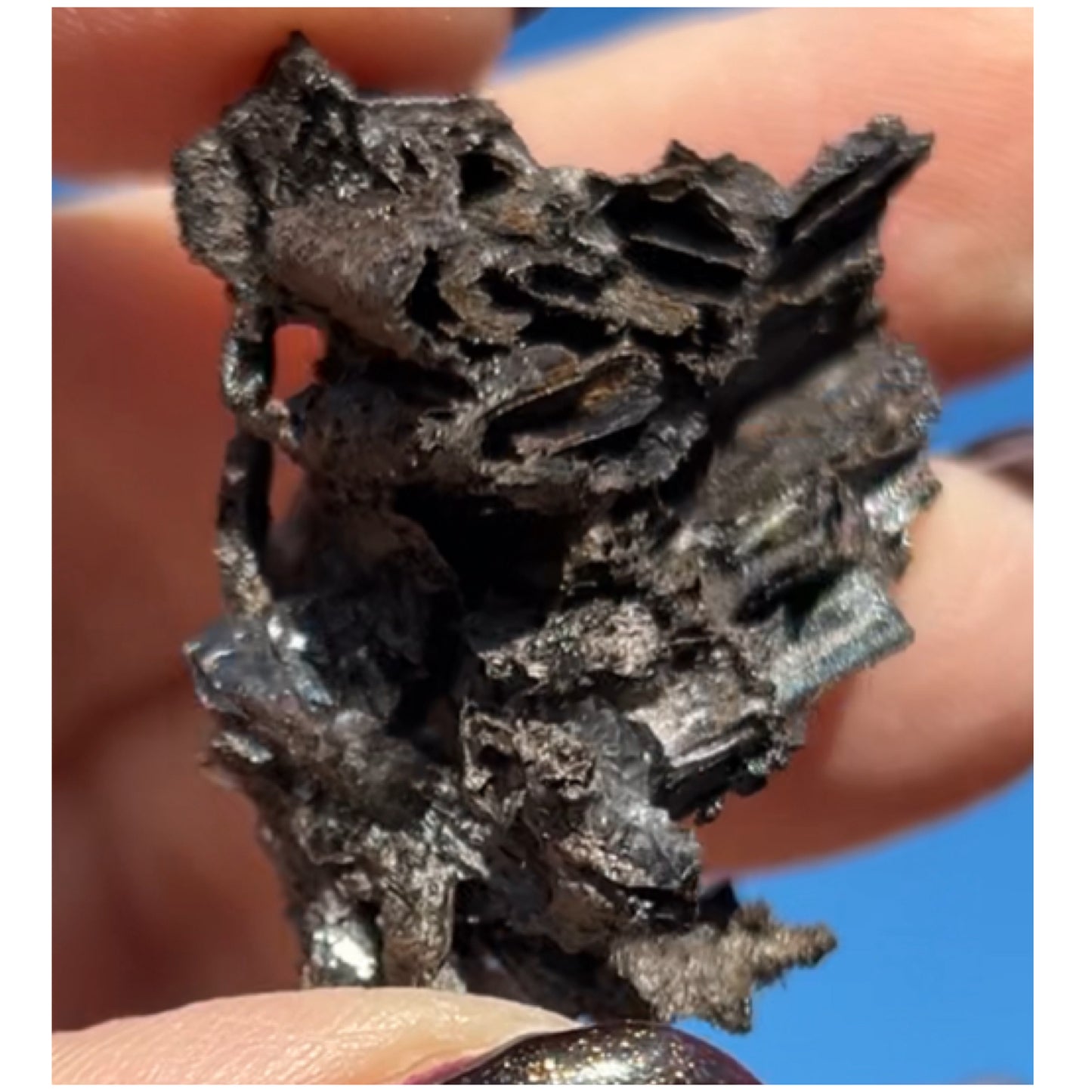 Goethite after Selenite Cast with Calcite & Chabazite from Potisi Mine, Santa Eulalia, Chihuahua, Mexico 🇲🇽 #10