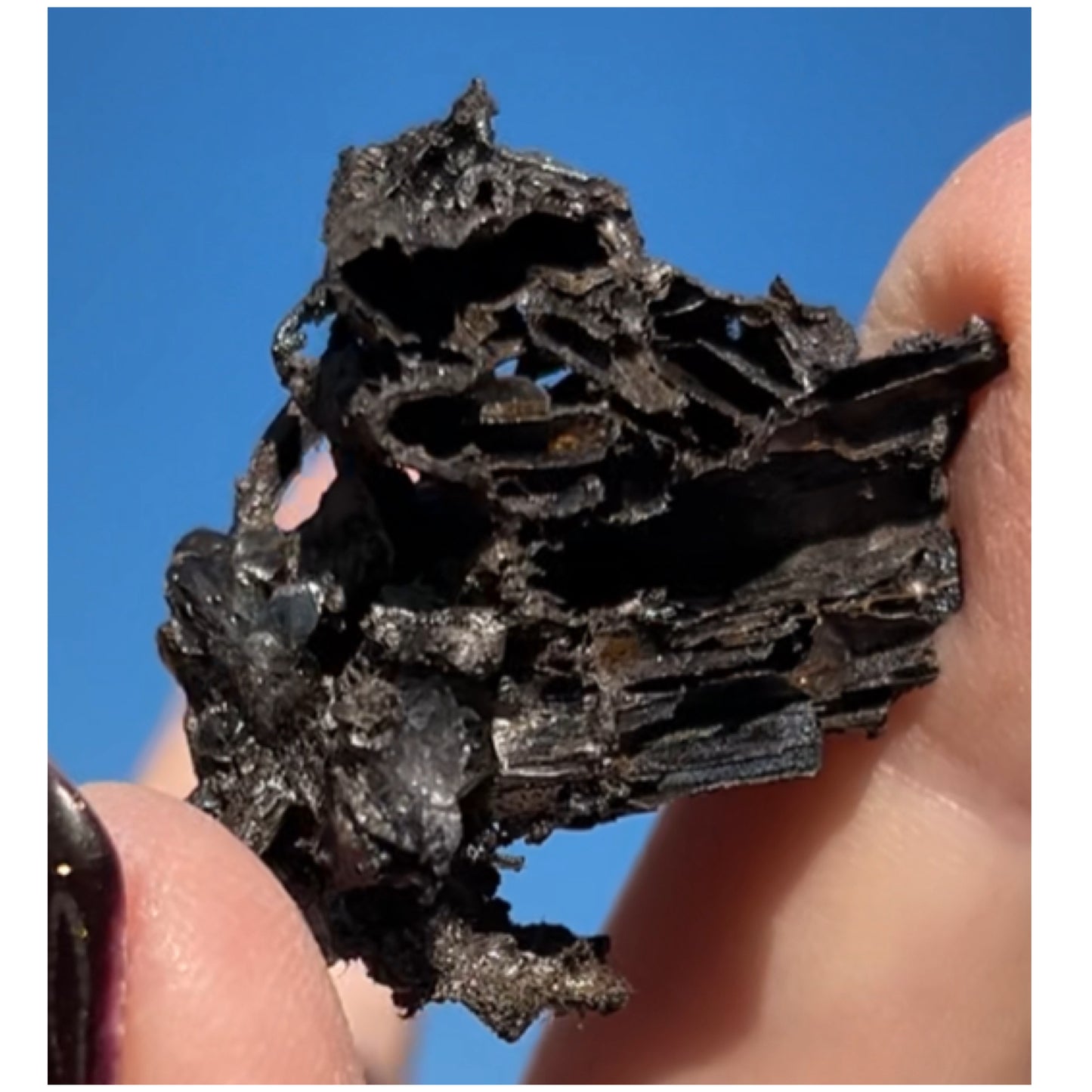 Goethite after Selenite Cast with Calcite & Chabazite from Potisi Mine, Santa Eulalia, Chihuahua, Mexico 🇲🇽 #10