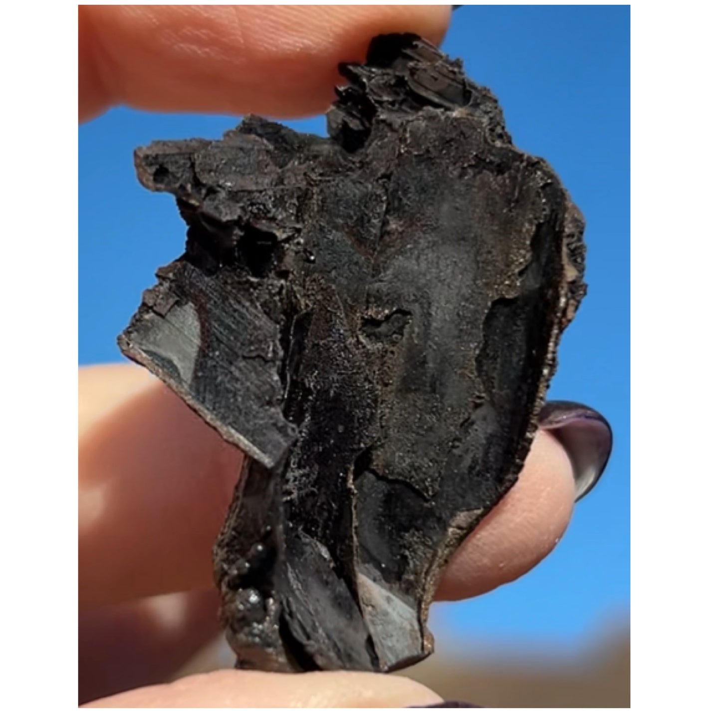 Goethite after Selenite Iridescent Cast with Calcite & Chabazite from Potisi Mine, Santa Eulalia, Chihuahua, Mexico 🇲🇽 #11