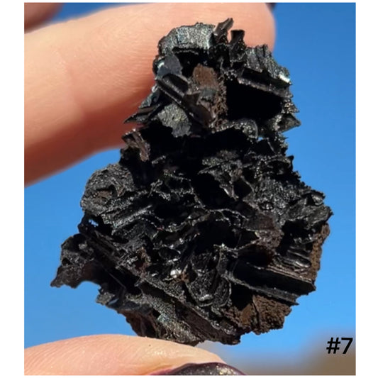 Goethite after Selenite Cast with Calcite & Chabazite from Potisi Mine, Santa Eulalia, Chihuahua, Mexico π²π½ #7