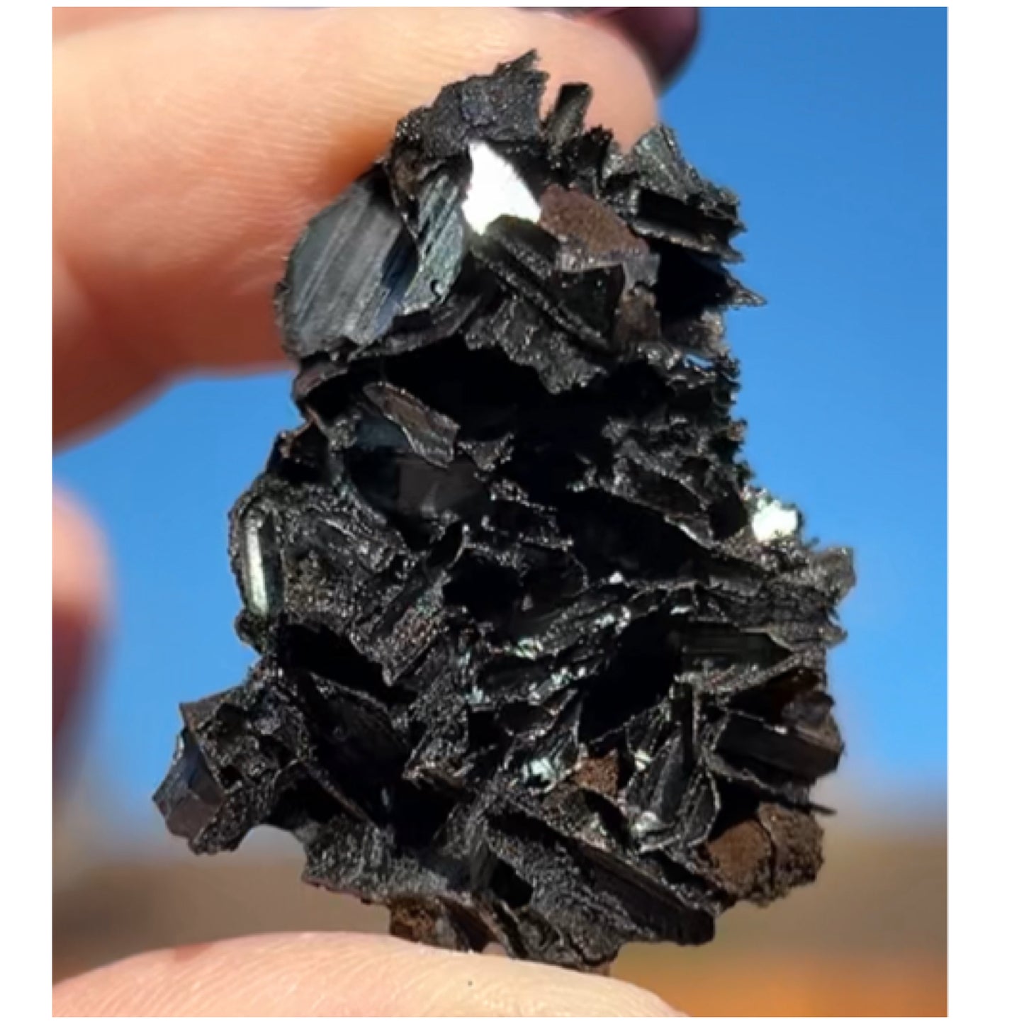 Goethite after Selenite Cast with Calcite & Chabazite from Potisi Mine, Santa Eulalia, Chihuahua, Mexico 🇲🇽 #7